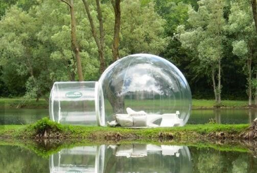 Tente gonflable de partie de tente campante de la publicité de tente transparente gonflable claire de bulle