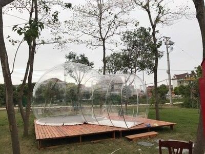 Tente gonflable claire de bulle d'hôtel, tente transparente gonflable extérieure pour le camping