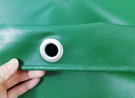 couverture stabilisée UV imperméable B1 de camion de PVC 650gsm ignifuge dans la couleur verte
