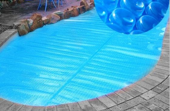 couverture de chauffage solaire bleue de couverture de la piscine 500um pour en haut la couverture solaire privée au sol de piscine
