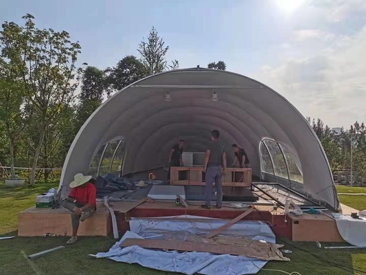 Tente extérieure 5mx7m résistants UV Shell Tent de station de vacances de Glamping d'hôtel de luxe
