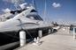 F6 amortisseur blanc bleu 270 millimètre X de bateau de diamètre d'oeil de PVC Marine Dock Bumpers 31mm 1090 millimètres
