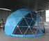 Tente protégeant du vent imperméable adaptée aux besoins du client de dôme géodésique de bien mobilier avec la tente de camping de dôme de cadre en acier