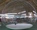 Boule gonflable géante d'exposition d'espace libre de PVC, globe gonflable de neige pour la promotion de Noël
