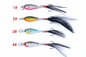 4 la perche des couleurs 3.2CM/5G 8#Hooks, plastique de poisson-chat amorcent dur l'attrait de descente de pêche de vairon