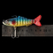3 couleurs 9CM/17g 6#Hooks 3D observe le plein attrait de pêche joint multi de natation de couche d'amorce molle en plastique