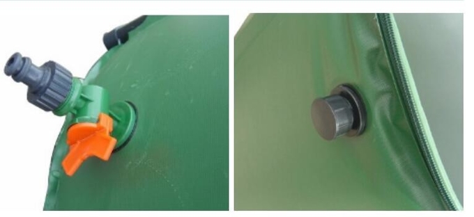 Baril de pluie pliant flexible de bout d'eau de PVC 100L pour le collecteur d'eau de pluie de jardin