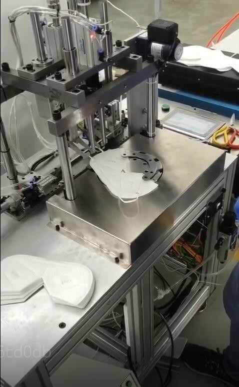 Masque protecteur de la certification Kn95/Ffp3 de la CE faisant à machine l'oreille à grande vitesse ceinturer des machines de soudure
