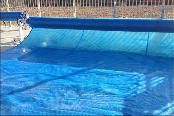 Anti- couverture solaire de piscine de 100um 200um de piscine de couverture de couleur de PE de couverture bleue solaire UV de bulle