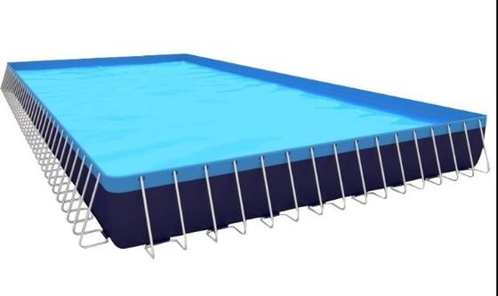 La piscine gonflable légère de PVC avec la maison de cadre en métal emploient d'intérieur