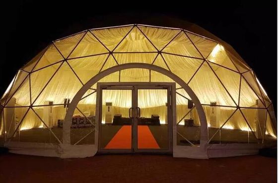 Grandes tentes de partie de dôme de tente de dôme de grand en métal du cadre 10m 15m 20m 25m de partie événement de mariage