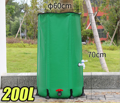 Baril mobile de collection d'eau de pluie de PVC 200L pour le stockage de pluie de jardin
