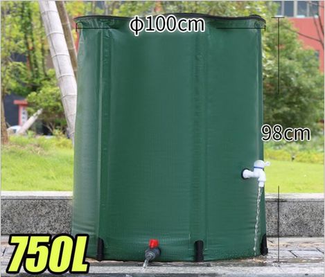 Baril 750L d'épargnant de pluie de PVC pliable pour le service d'OEM de jardin de Chambre de ferme