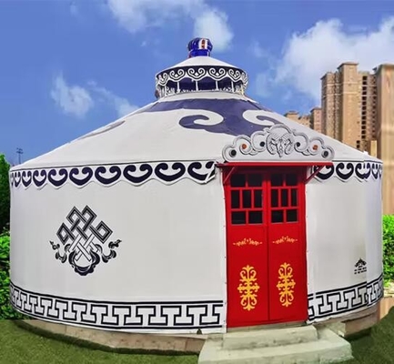 L'expérience du charme de la culture mongole Yurt Structure en bambou Tente géodésique à dôme