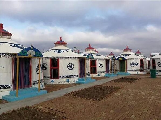 L'expérience du charme de la culture mongole Yurt Structure en bambou Tente géodésique à dôme