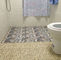 D'absorption des chocs PVC de Mats Mat Polyester Mesh With de salle de bains de glissement non enduisant le tissu en plastique