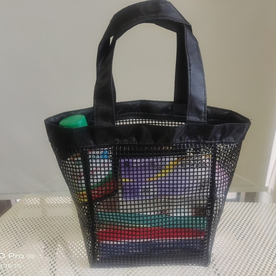 Sac à mailles multifonctionnel revêtu de PVC plus résistant pour la pêche, le shopping ou le sac de rangement sportif
