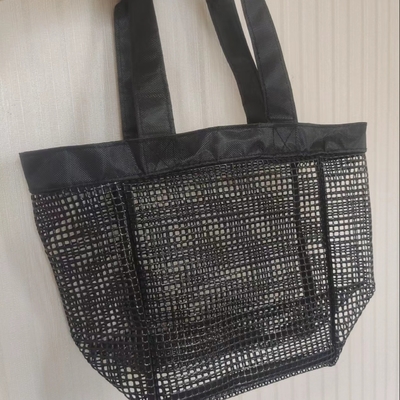 OEM Service Sac à main en maille pour les sports de plage en plein air ou le magasinage Sac de rangement en maille en PVC