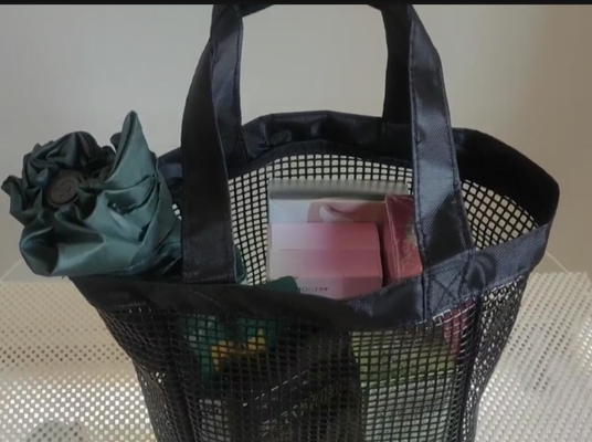 OEM Service Sac à main en maille pour les sports de plage en plein air ou le magasinage Sac de rangement en maille en PVC