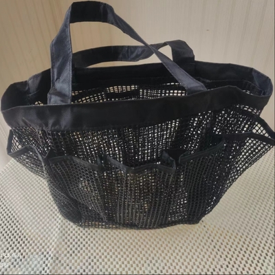 Sac de rangement en PVC revêtu de maille, sac de magasinage, sac à dos en maille
