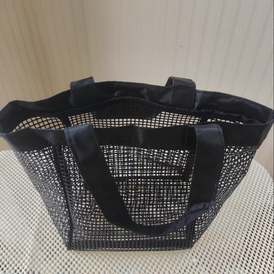 Sac à mailles multifonctionnel revêtu de PVC plus résistant pour la pêche, le shopping ou le sac de rangement sportif