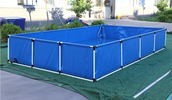 Réservoir à poissons en bâche pliable sur mesure pour l'aquaculture spécifique
