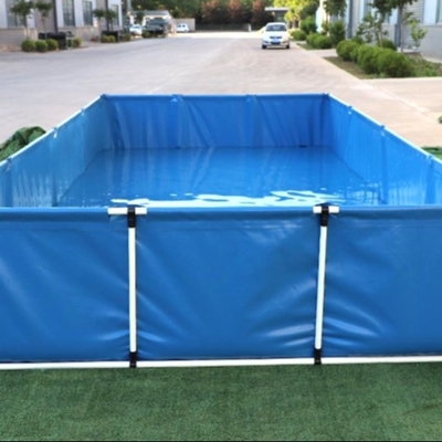 Réservoir à poissons en bâche pliable sur mesure pour l'aquaculture spécifique