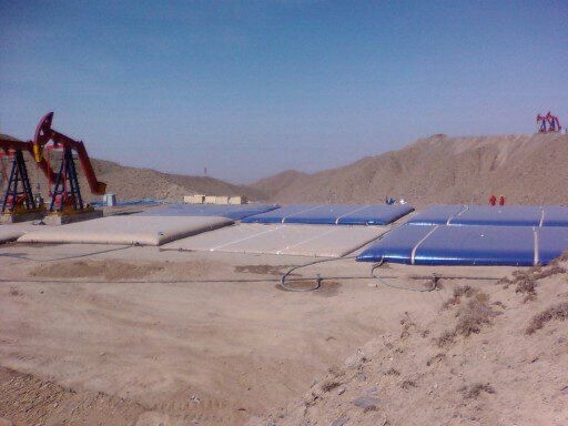 L'huile de lubrifiant stockage de la vessie souple réservoir de carburant TPU revêtement de tissu 50000 litres