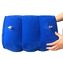 PVC gonflable portatif bleu d'oreiller de repose-pieds et flocage du coussin de pied