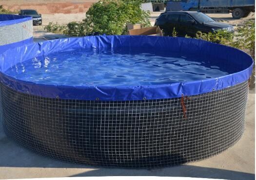 16m Diamètre 301.440 litres étang de poisson ronde pliable étang de poisson en PVC bâche de poisson extérieur