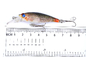 6 le nouveau modèle Mullet, perche, plastique des couleurs 6.5CM/5G de poisson-chat amorcent dur l'attrait de descente de pêche de vairon