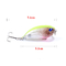 6 couleurs 5.1CM/7.2g 8#Hooks 3D observe l'attrait dur en plastique de l'amorce 0.30m-0.9M Floating Crank Fishing