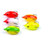Attrait doux de pêche d'amorce de 5 des couleurs 5.50CM/12.20g de grenouille d'attrait de mulet poissons de Snakehead