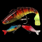 3 couleurs 9CM/17g 6#Hooks 3D observe le plein attrait de pêche joint multi de natation de couche d'amorce molle en plastique