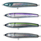 4 attrait de Shell Wood Bait Treble Hooks Tuna Fishlure Pencil Wooden Fishing d'ormeau des couleurs 22CM/120g