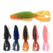 Attraits de pêche doux de ver bionique de silicone de crevette 12 couleurs 8CM 4.5g 10PCS/Bag